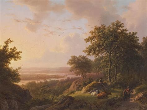 Flemish Landscape Painting Of Xixth Century Landscape Paintings