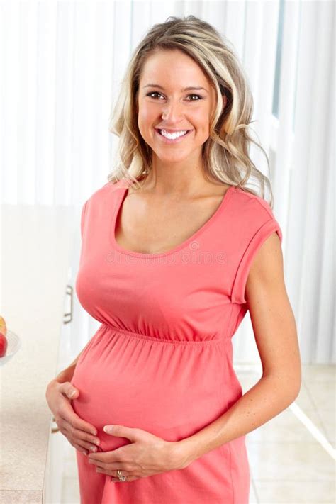 Pregnant Woman Stock Photo Image Of House Healthy Expectant 13323906