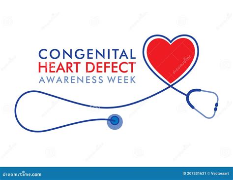 Congenital Heart Disease Awareness Poster With Sad Cartoon Character On