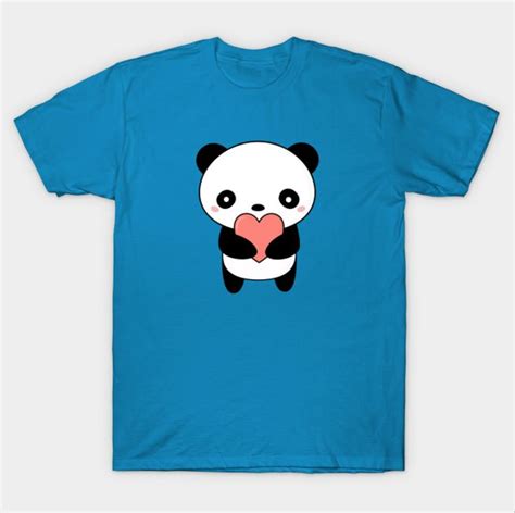 Kawaii Cute Panda Heart T Shirt By Happinessinatee Kawaii Cute Cute