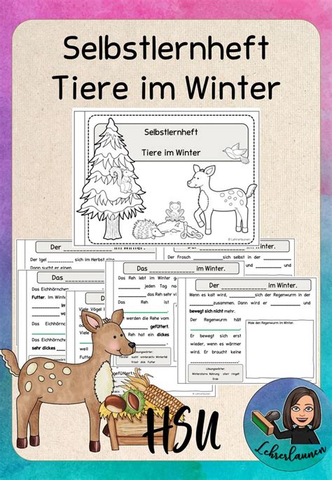 Selbstlernheft Zur Kartei Tiere Im Winter Unterrichtsmaterial In Den