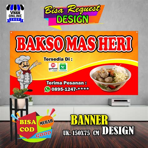 Spanduk Banner Bakso Bakso Mie Ayam Bagus Keren Murah Lazada Indonesia