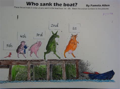 who sank the boat activities - Google Search | Picture book activities