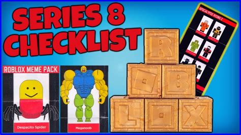 Checklist For Roblox Toys Series 8 Meme Pack Jailbreak Car Youtube