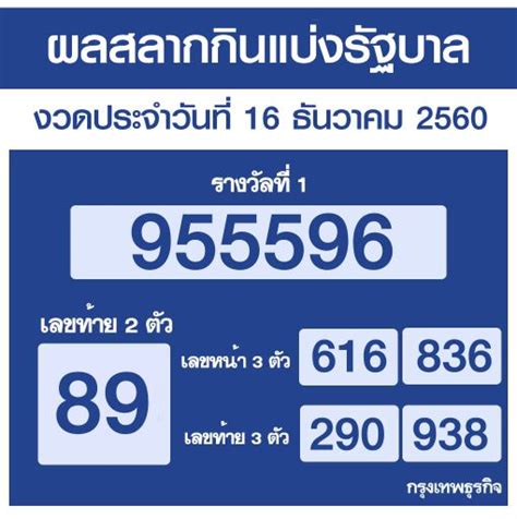 We did not find results for: ตรวจผลสลากกินแบ่งรัฐบาล งวดประจำวันที่ 16 ธันวาคม 2560