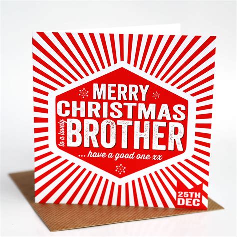 Maybe you would like to learn more about one of these? Brother Christmas Card By Allihopa | notonthehighstreet.com