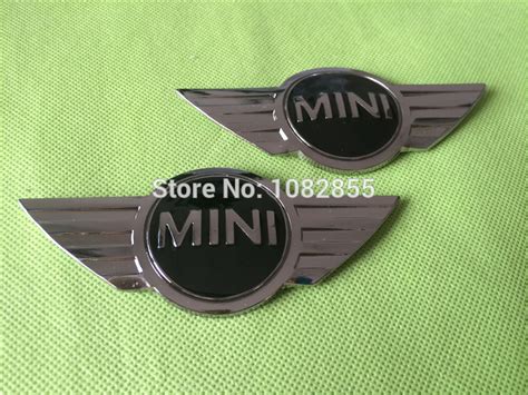 100pcs New Car Styling Mini Cooper Badge Wing Badges Front Bonnet Hood