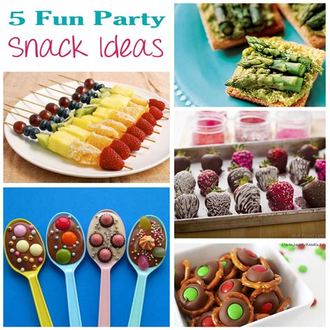 5 Fun Party Snack Ideas Party Snacks Snacks Fun Snacks