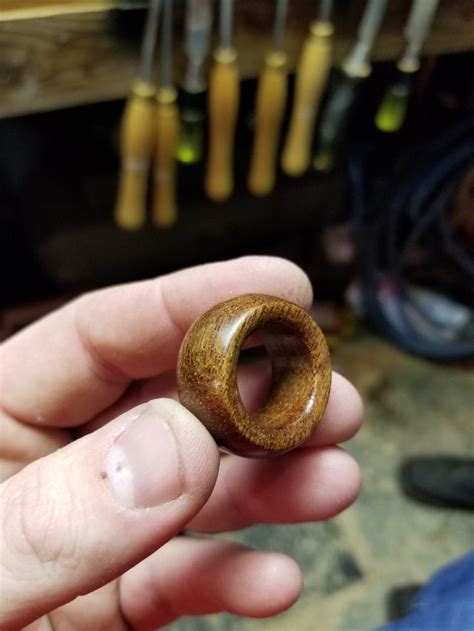 My First Ring Iron Wood Ca Finish One Ring Rings Iron