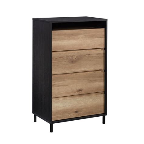 Sauder Acadia Way 4 Drawer Raven Oak Chest Of Drawers 48 In X 29 In X
