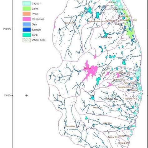 Wetland Distribution Of South Easters River Basin Of Sri Lanka