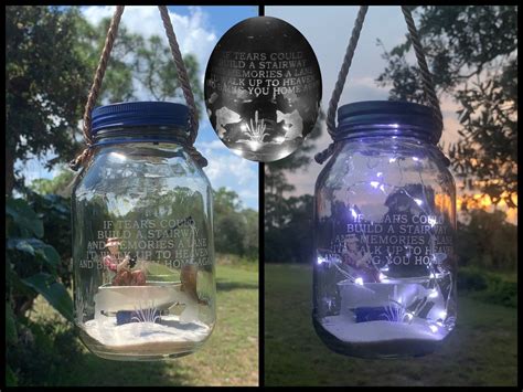 Personalized guitar solar light, custom grave maker. Cemetery Decoration Solar Light Loss Of Dad Fisherman Memorial Grave Decoration In Memory Of ...