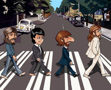 The Beatles Abbey Road Cartoons Beatles Cartoon The Beatles