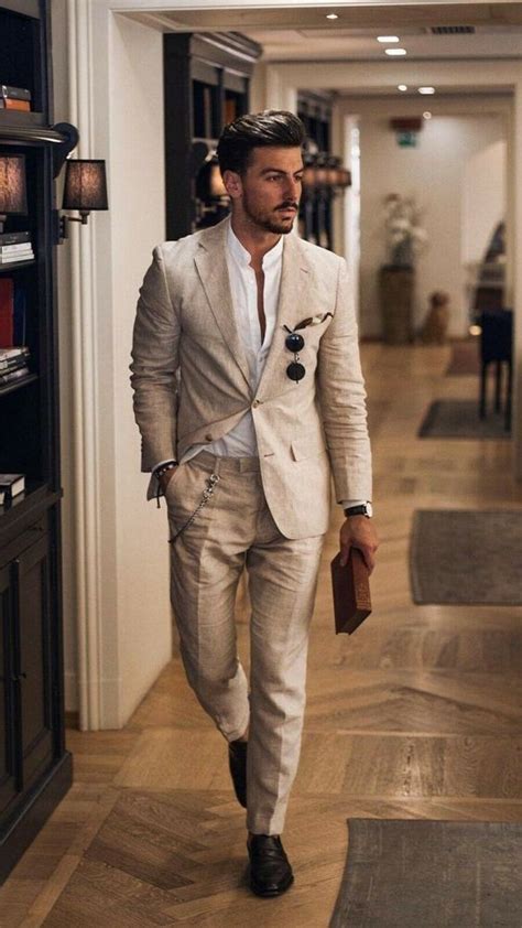 25 Comfy Men Linen Outfits For Hot Weather Styleoholic