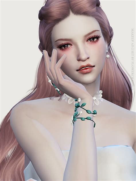 Make Up Ad Ver2 Poses Set At Flower Chamber Sims 4 Updates