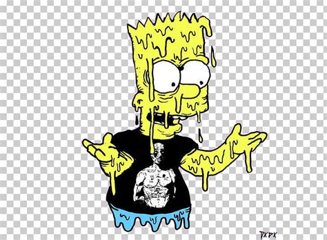 Bart Simpson Homer Simpson Lisa Simpson Drawing Psychedelic Art Png