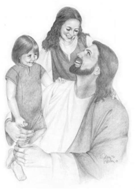 Jesus With Children Jesus Laughing Jesus Drawings Jesus Christ Drawing