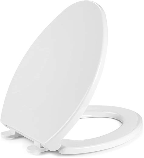Buy Elongated Toilet Seat With Cover Slow Soft Quiet Close Toilet Lid
