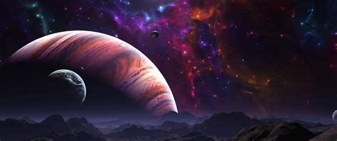 2560x1080 Galaxy Space Fantasy Science Fiction Wallpaper2560x1080