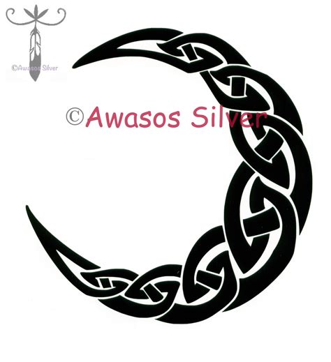 Decal Celtic Knotwork Moon Decal Celtic Decal Moon Decal Etsy