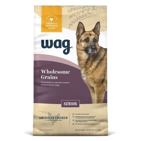 Amazon Brand Wag Wholesome Grains Senior Dry Dog Food Chicken