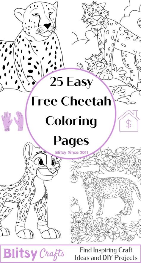 25 Free Cheetah Coloring Pages For Kids And Adults
