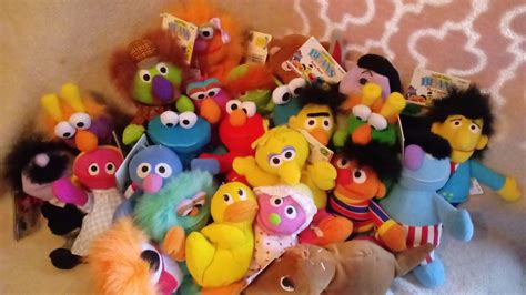 Sesame Street Beansbeanies Tyco Complete Set Of 25 Count With Tags