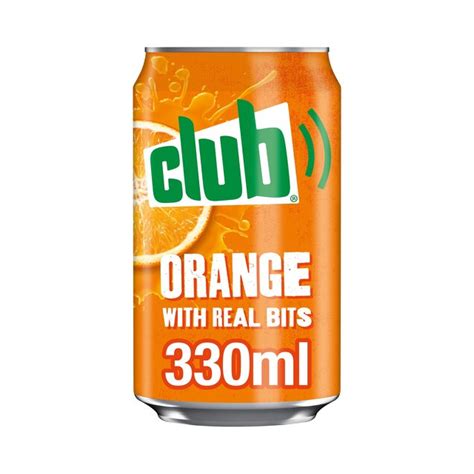 Club Orange Cans 330ml 24 Pack