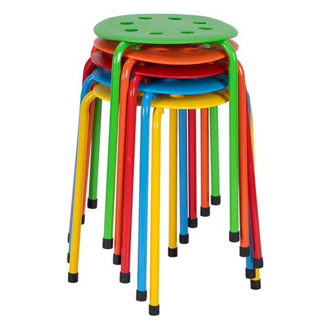 Topcobe Portable Stackable Stool For Children Durable Chair For