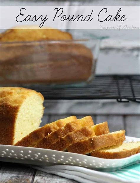 But if you're diabetic you need low carb cake mix options. Homemade Pound Cake Recipe | Teaspoon of Goodness