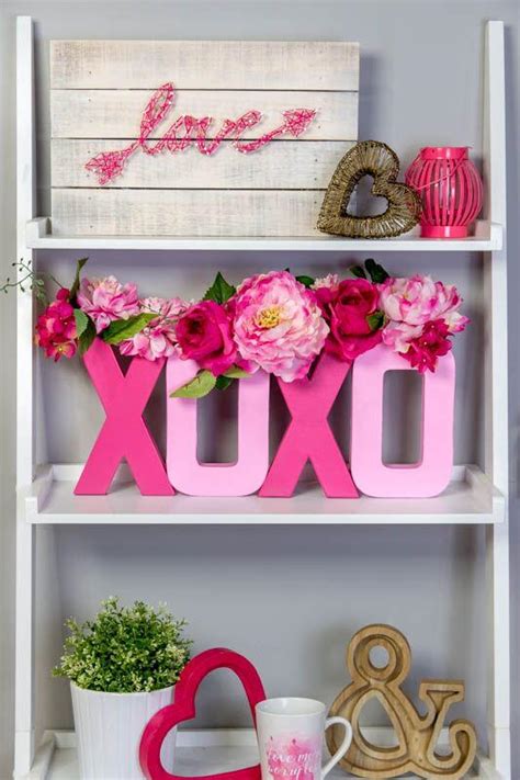 #polyvore #home #home decor #holiday decorations #valentine home decor #valentines day home decor. DIY Valentines Day Decor | DIYIdeaCenter.com
