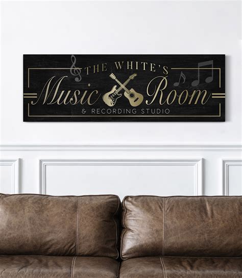 Personalized Music Room Sign Custom Music Studio Signs Home Etsy