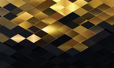 Abstract Gold And Black Geometric Rhombus Background 7063687 Vector
