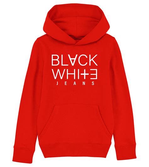 Everyday Organic Cotton Red Pullover Hoodie Kr25h Black White Jeans