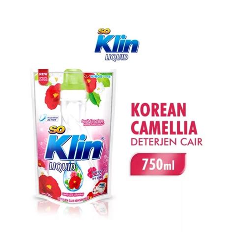 Jual Soklin Liquid Detergent Koreancamelia Pch 750ml Shopee Indonesia