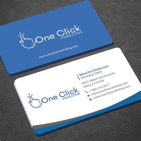 It is a good way to give or get contacts. Business Card for Online Marketing Company | Business card ...