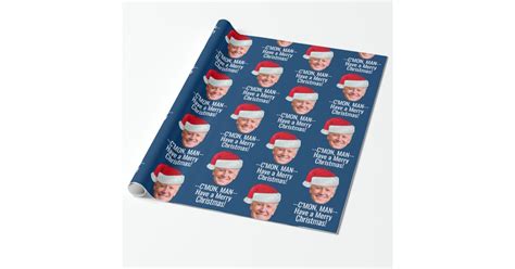 Biden Harris 2020 Joe Santa Hat Cmon Man Wrapping Paper Zazzle