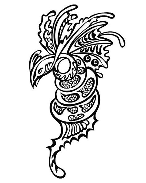Dragon Tattoo Outlines Silhouettes Illustrations Royalty Free Vector
