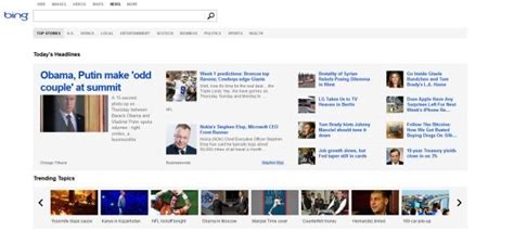 Microsoft Revamps Bing News Webpage With New Design And