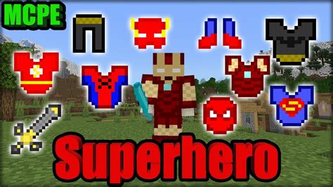 Superhero Addon Addons Modpacks Mods Mcpe Minecraft Pe Bedrock Edition