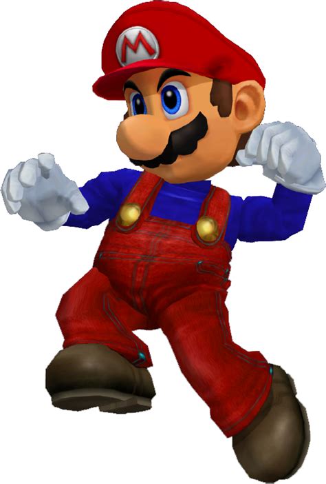 Png Ssbm Mario Red Overalls Right Side By Supercaptainn On