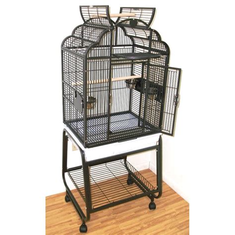 Hq Opening Victorian Top With Cart Stand Bird Cage In Black Petco