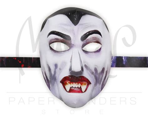 Vampire Printable Mask Vampire Mask Vampire Masquerade Etsy