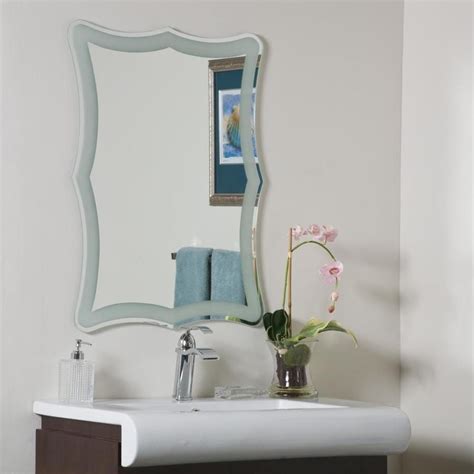 Decor Wonderland 236 In Frameless Bathroom Mirror At
