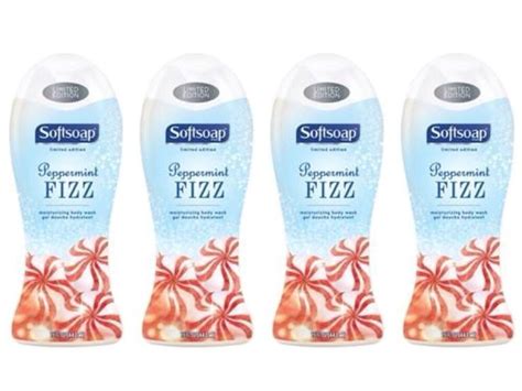 4 softsoap body wash peppermint fizz limited edition xmas holiday 15 fl oz ebay softsoap