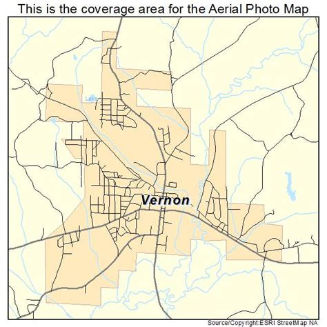 Aerial Photography Map Of Vernon Al Alabama