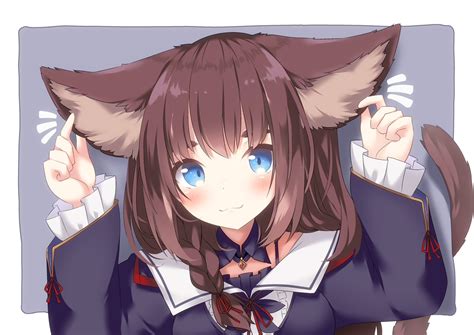 Nekomimi Animal Ears Anime Kemonomimidae Девушки с ушками Anime