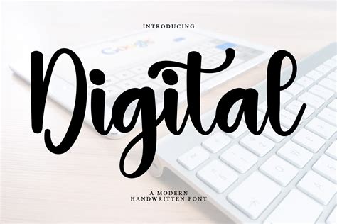 Digital Font By Pipi Creative Creative Fabrica