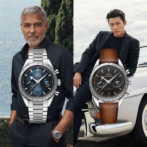 George Clooney And Hyun Bin Wear The Omega Speedmaster 57