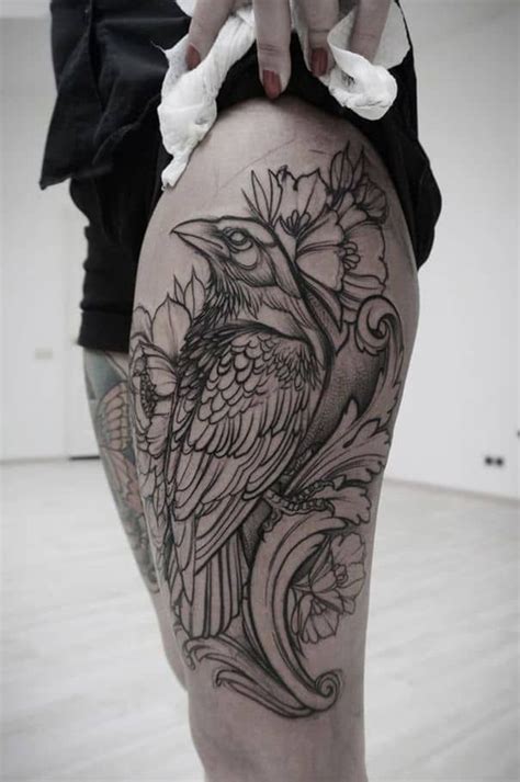 100 Inspirational Raven And Crow Tattoo Ideas Crow Tattoo Raven Tattoo